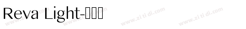 Reva Light字体转换 Reva Light字体转换